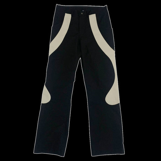 Moth Studios Panelled Nylon Pants Black / Grey (Size M)