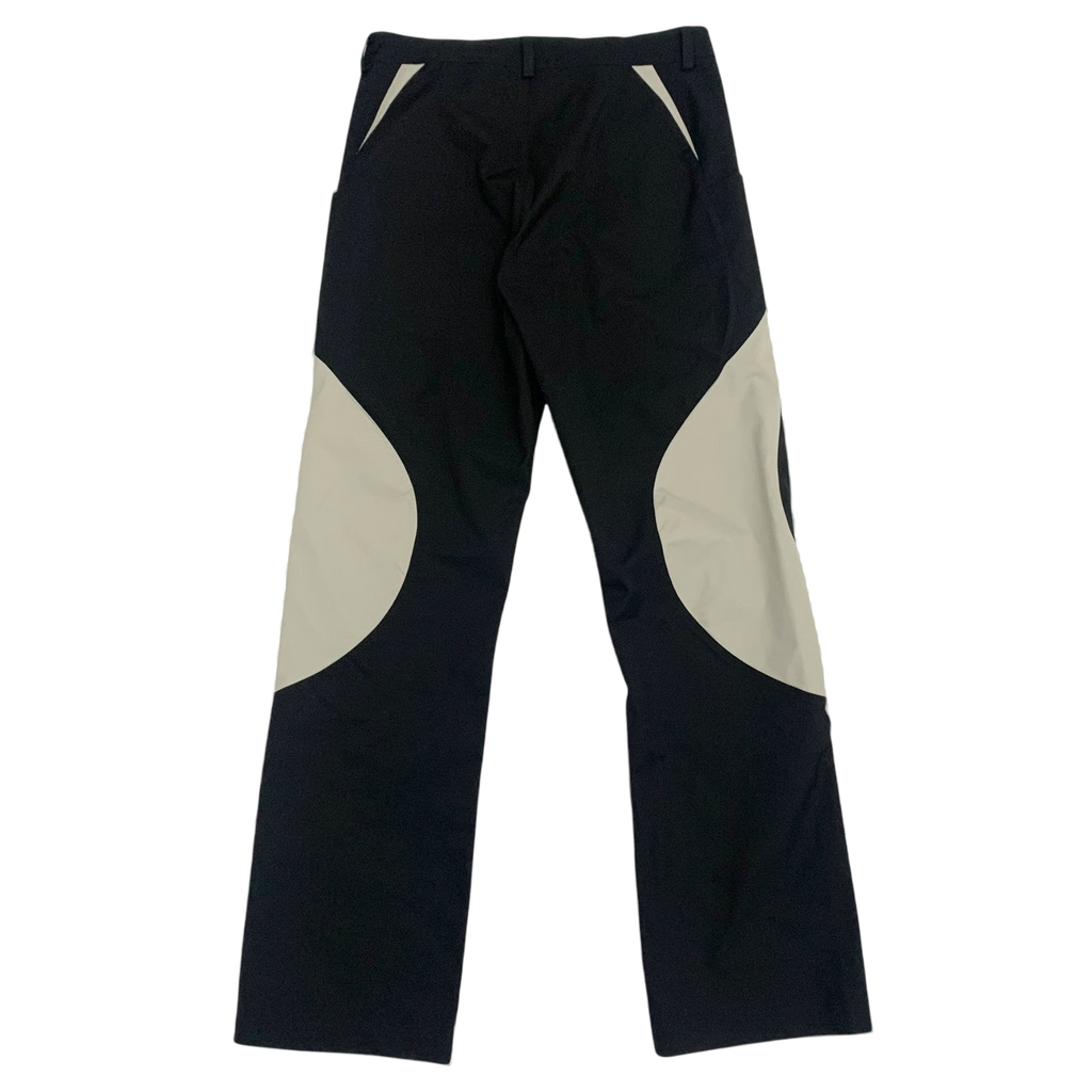 Moth Studios Panelled Nylon Pants Black / Grey (Size M)