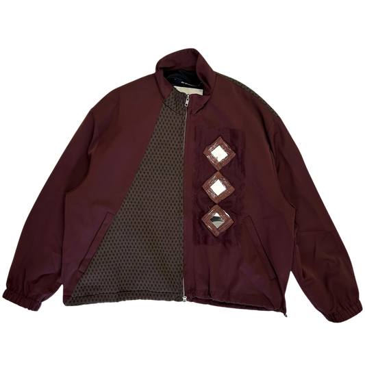 Song For The Mute Satin Lad Jacket Burgundy (Fits M-L)