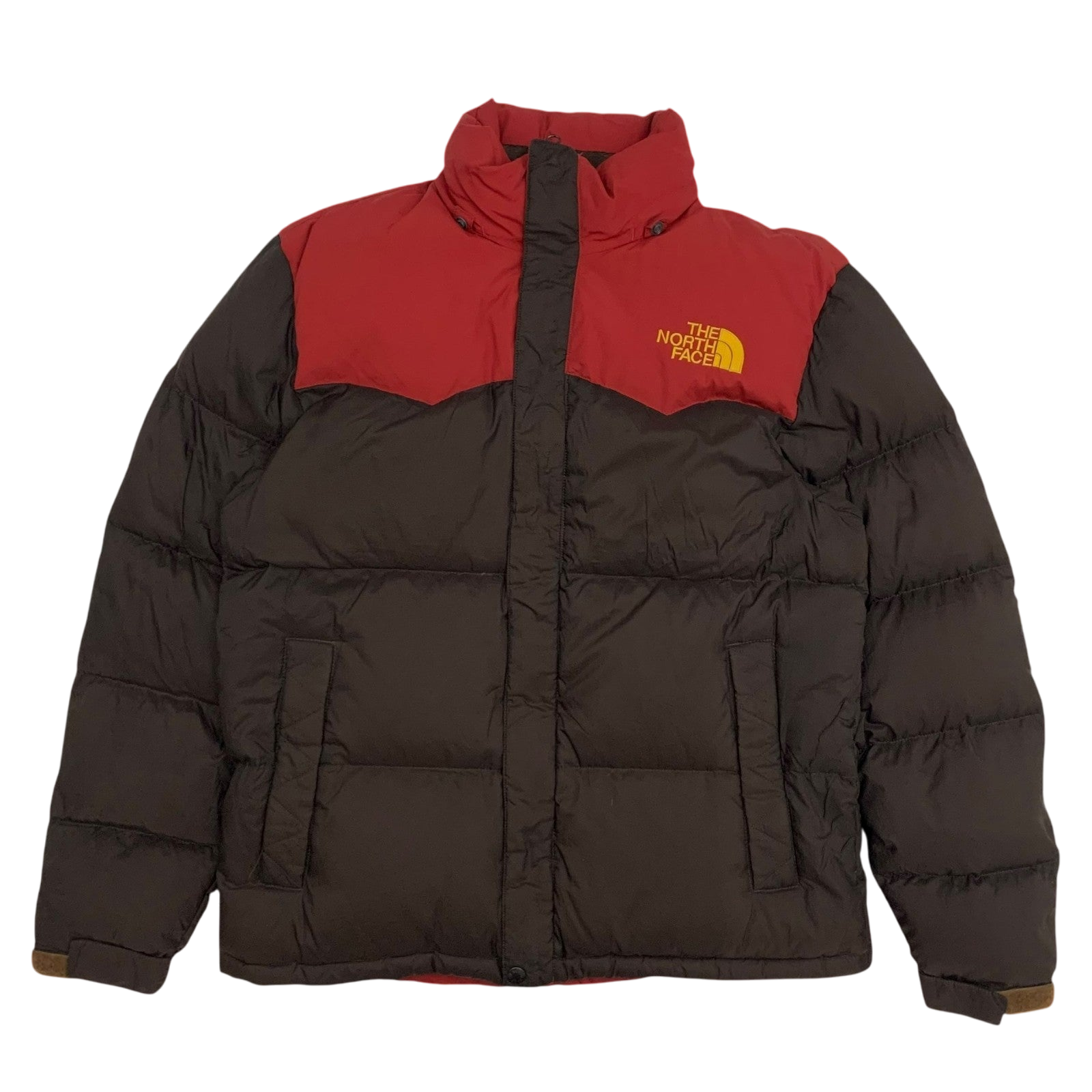 The North Face Nuptse 700 Down Puffer Jacket Brown/Red (Size XL)