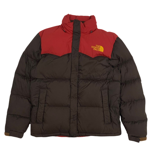 The North Face Nuptse 700 Down Puffer Jacket Brown/Red (Size XL)