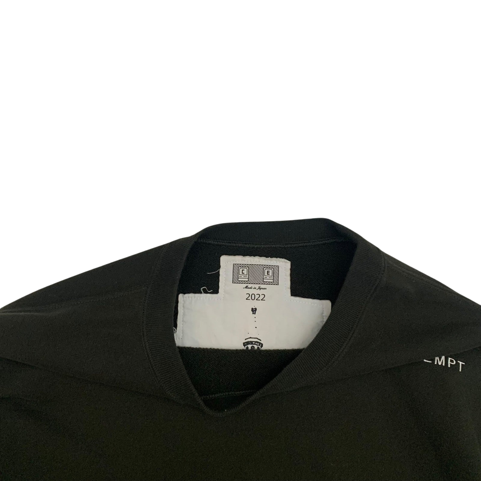 Cav Empt Solid Crew Neck Sweatshirt Black (Fits L-XL)
