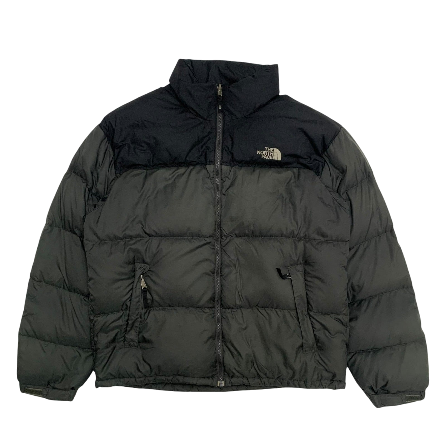 The North Face Nuptse 700 Down Puffer Jacket Grey/Black (Size L)