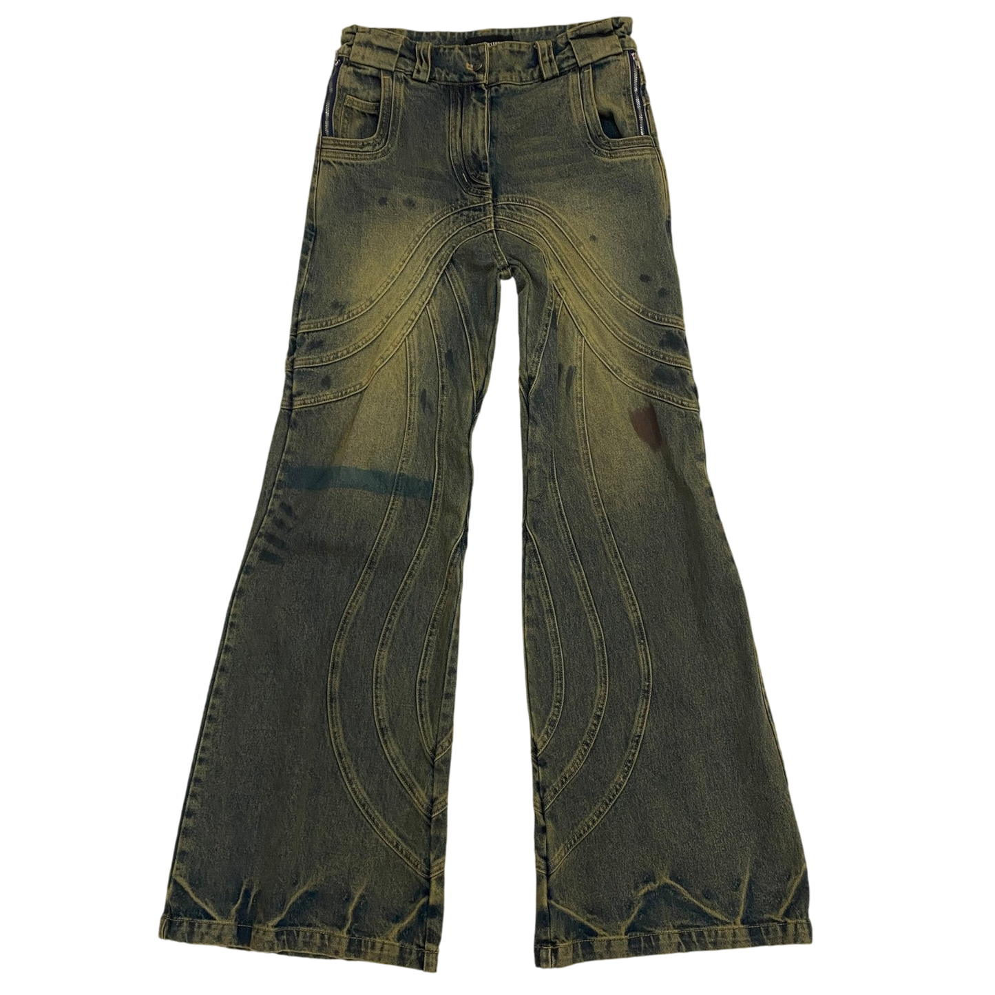 NO/FAITH STUDIOS Heavy Wave Jeans Blue (Size M)