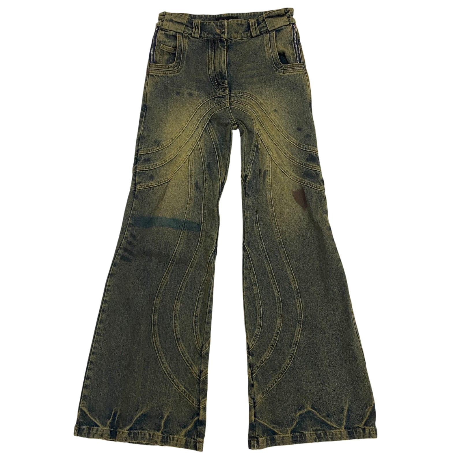 NO/FAITH STUDIOS Heavy Wave Jeans Blue (Size M)