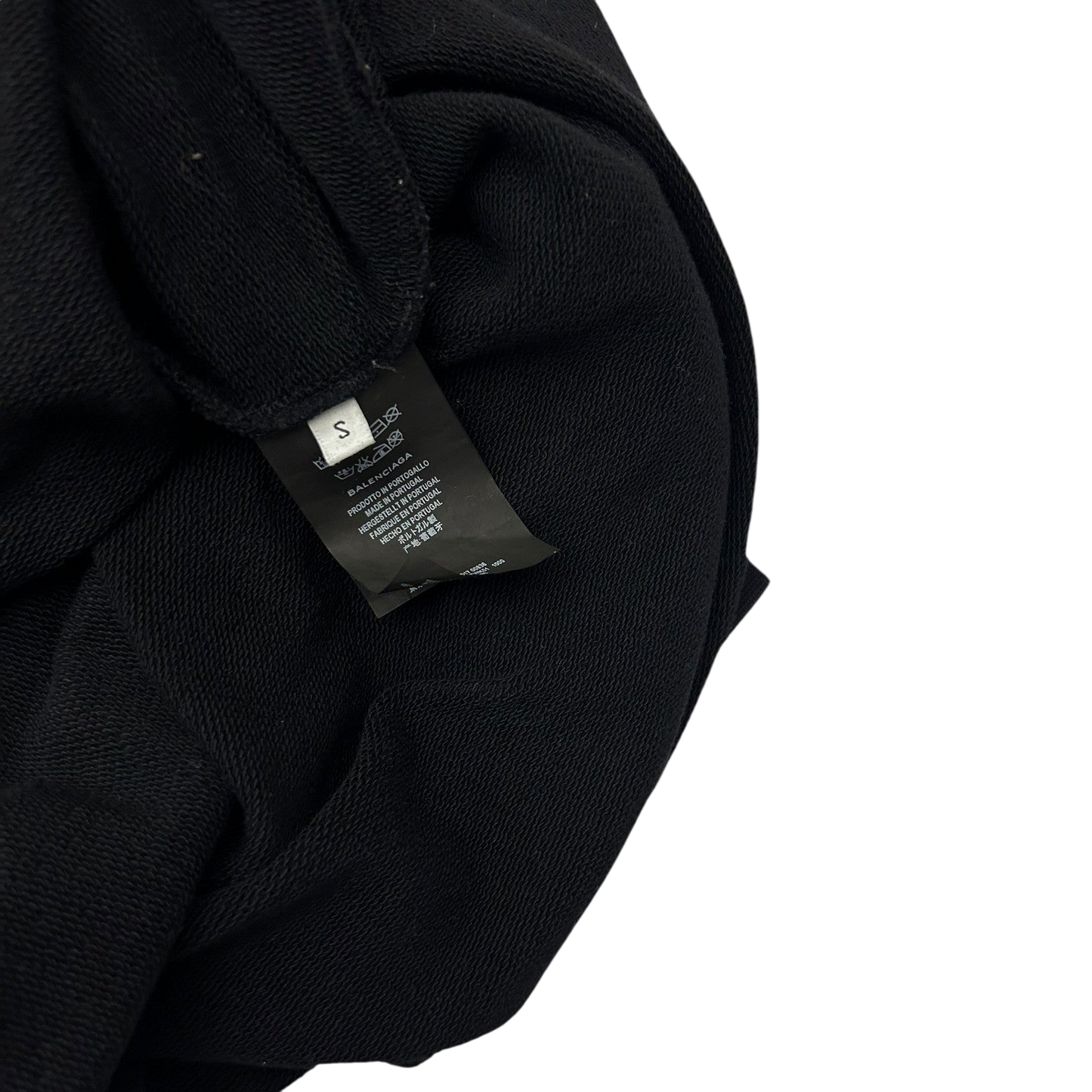 Balenciaga ‘SINNERS’ Oversized Embroidered Hooded Sweatshirt Black (Fits M-L)