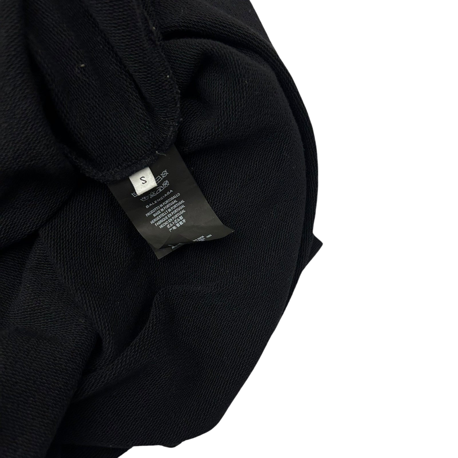 Balenciaga ‘SINNERS’ Oversized Embroidered Hooded Sweatshirt Black (Fits M-L)