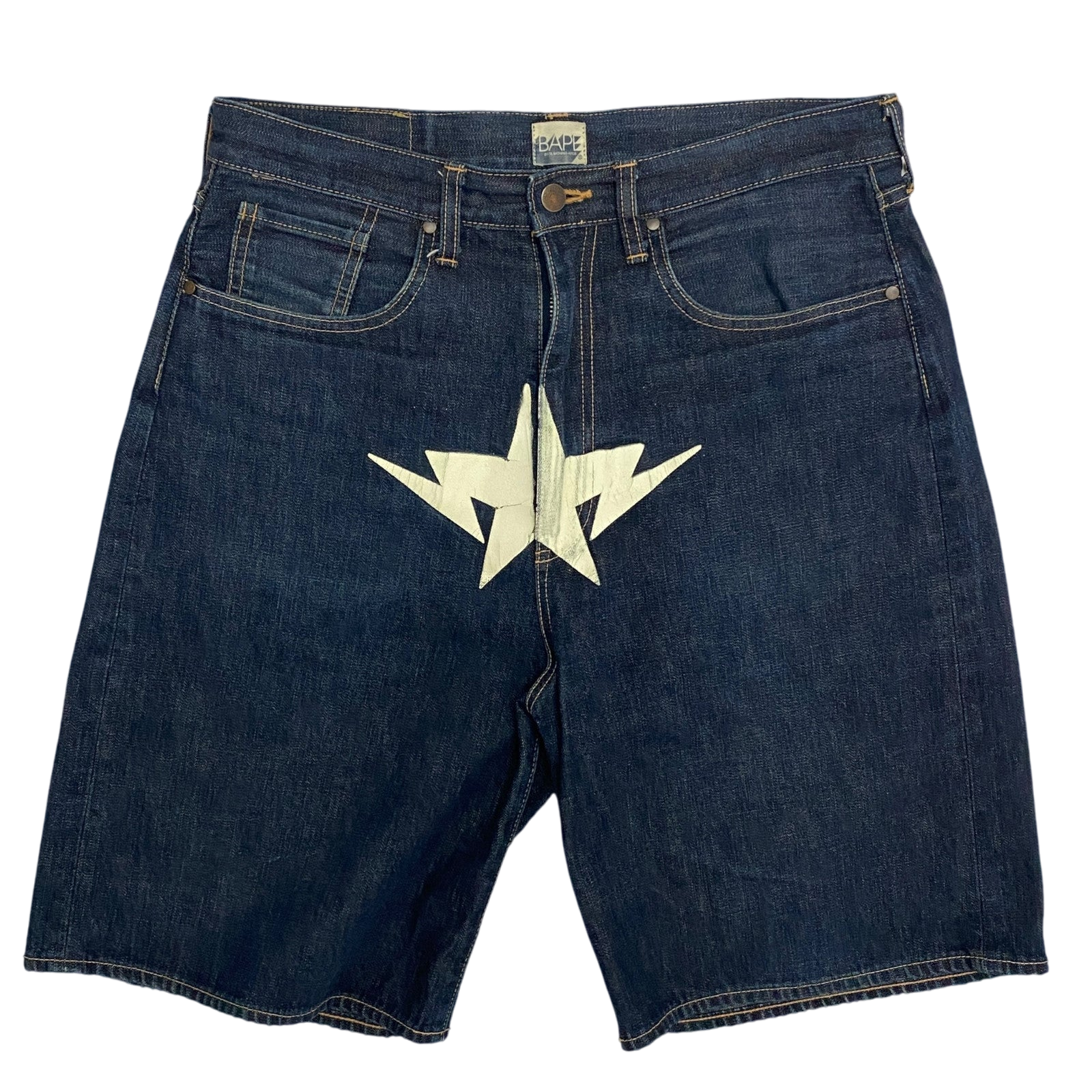 BAPE 2006 Twinsta Denim Shorts (Size L)