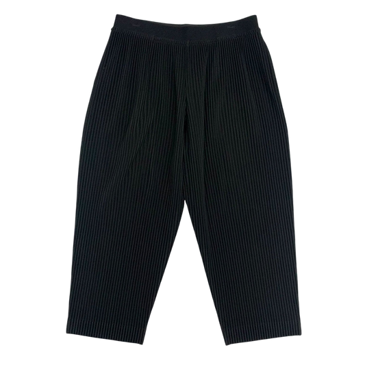Issey Miyake HOMME PLISSÉ JF110 Wide Leg Pleated Pants Black (Fits 32-34")