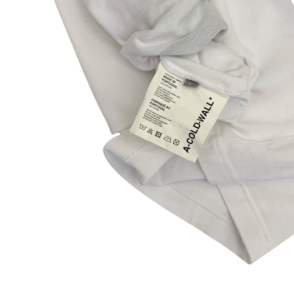 A-Cold-Wall Signature Graphic T-Shirt White (Size L)