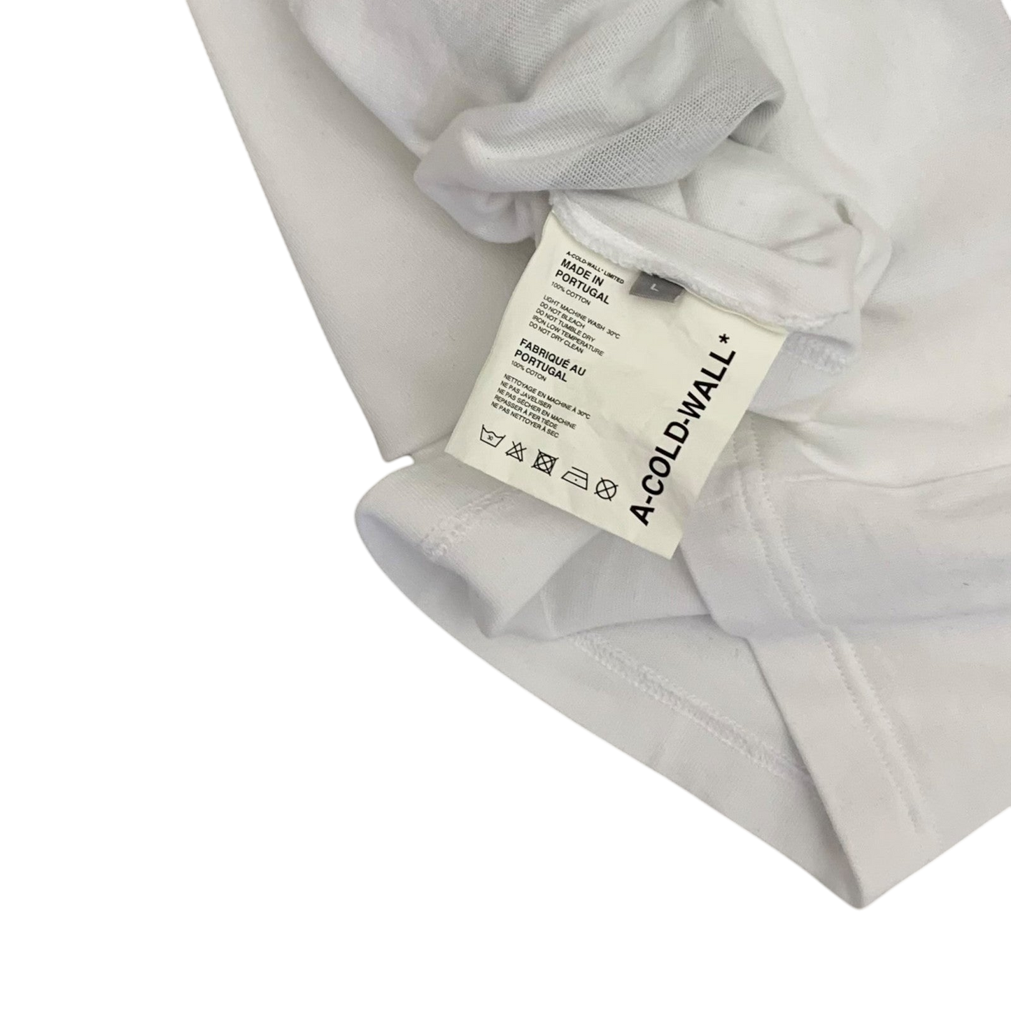 A-Cold-Wall Signature Graphic T-Shirt White (Size L)