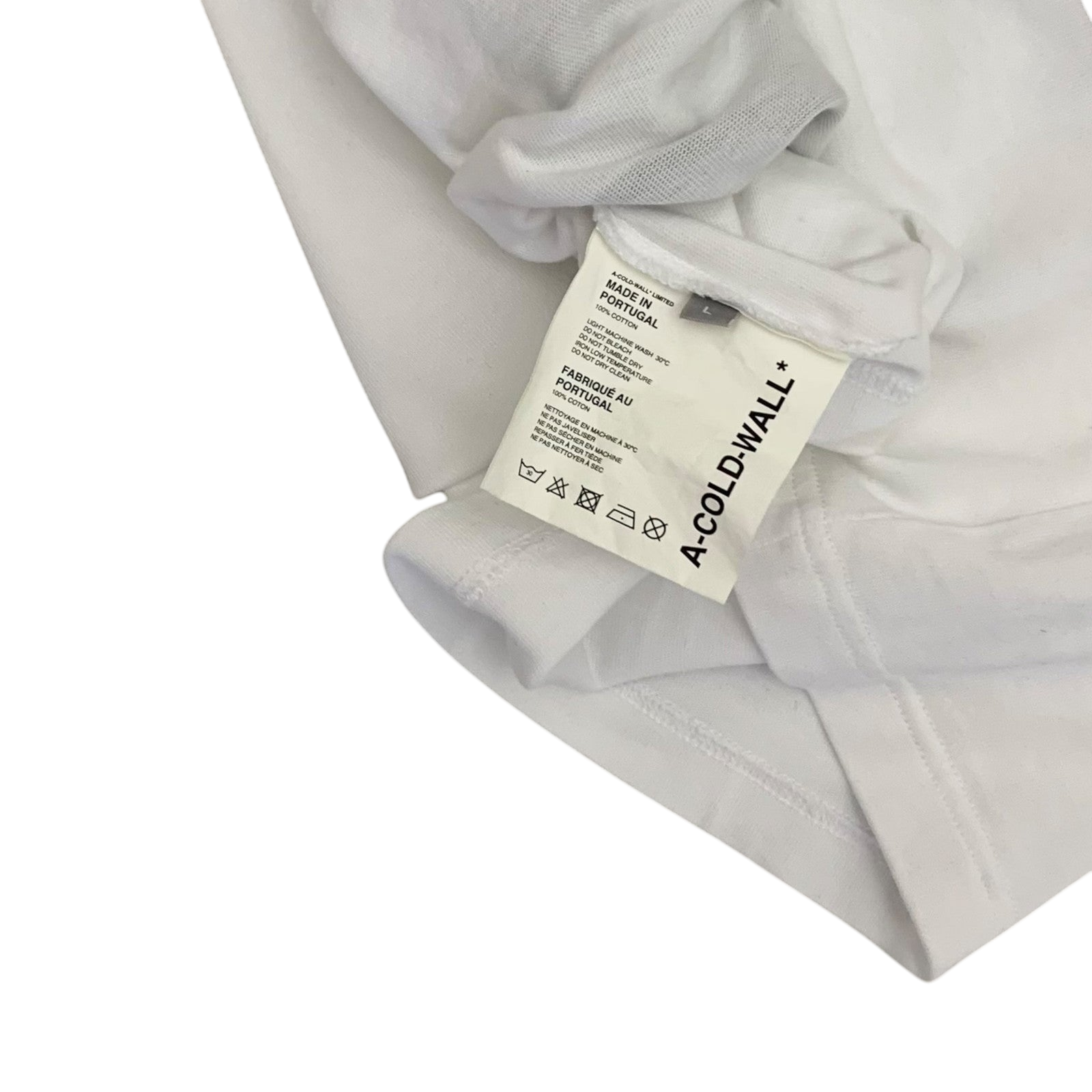 A-Cold-Wall Signature Graphic T-Shirt White (Size L)