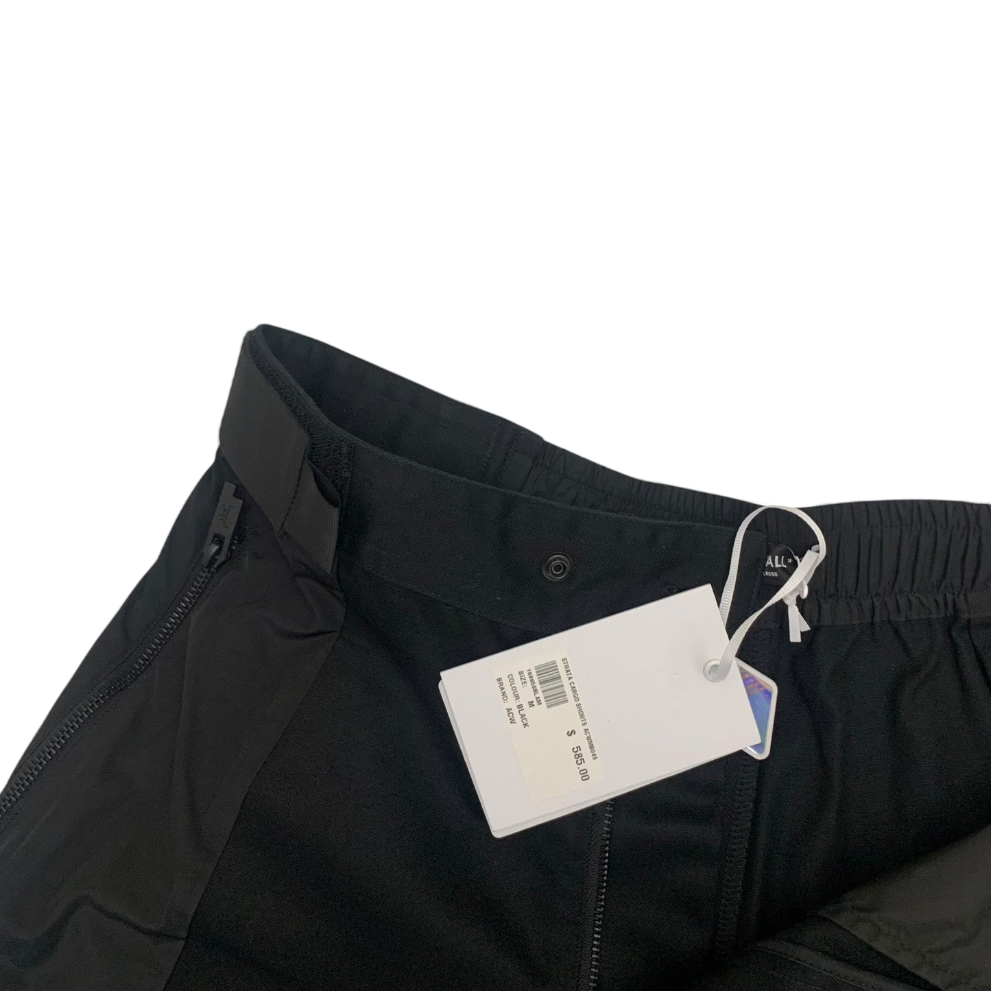 A-Cold-Wall Black Strata Cargo Shorts Black (Size M)