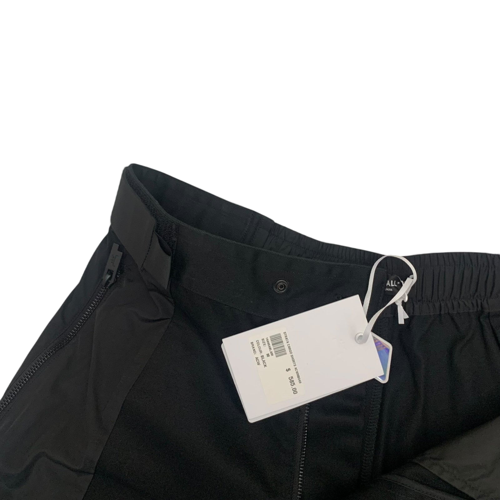 A-Cold-Wall Black Strata Cargo Shorts Black (Size M)
