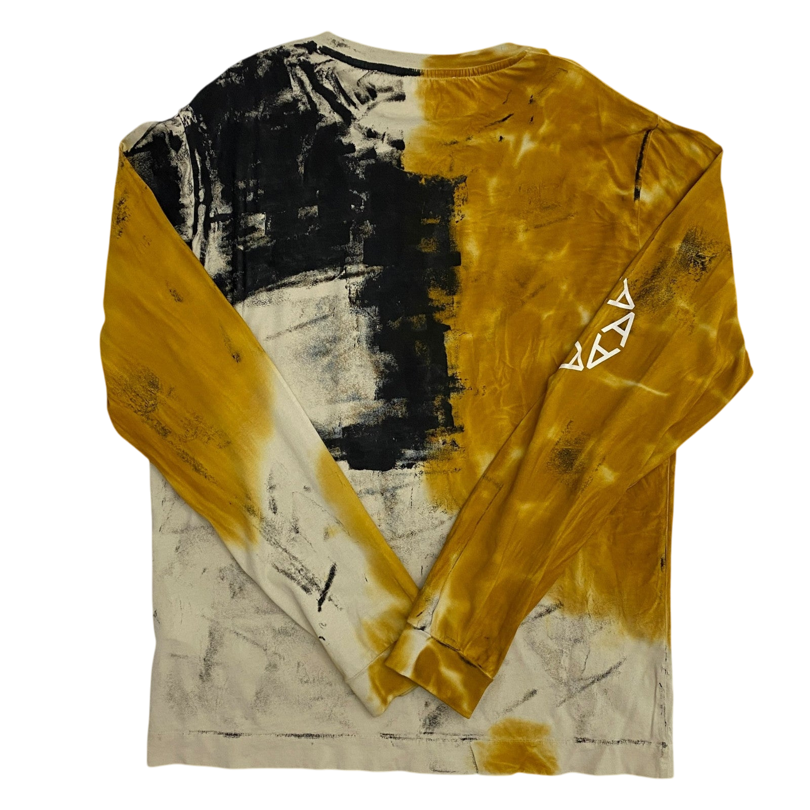 1017 Alyx 9SM Address Abstract Print Long-Sleeve T-Shirt Yellow (Size L)