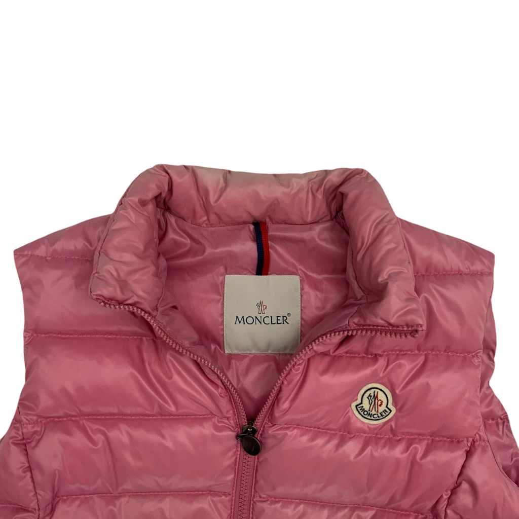 Moncler Ghany Down Vest Pink (Fits S-M womens)