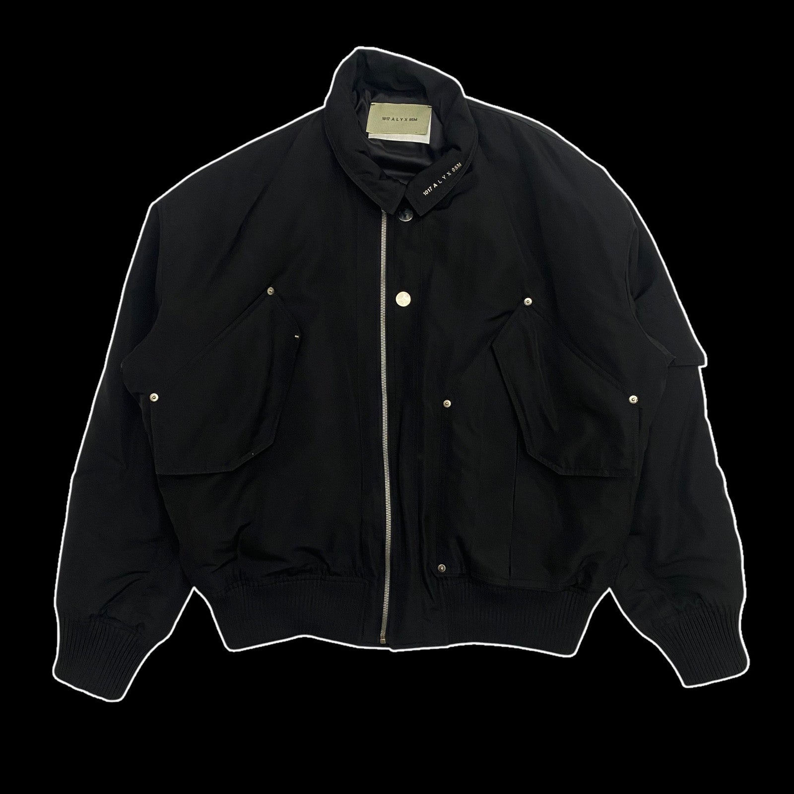 1017 ALYX 9SM Flight Bomber Jacket Black (Fits L-XL)