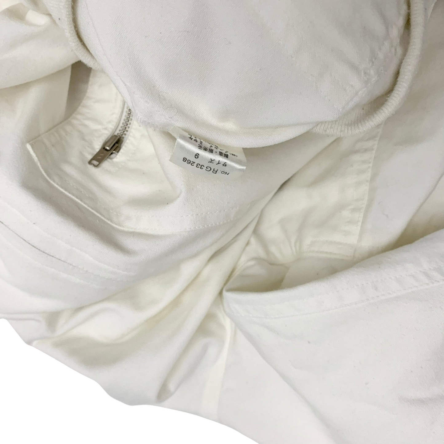 Issey Miyake Issey Sport AW1988 Care Label Bomber Jacket White (Fits M-L)