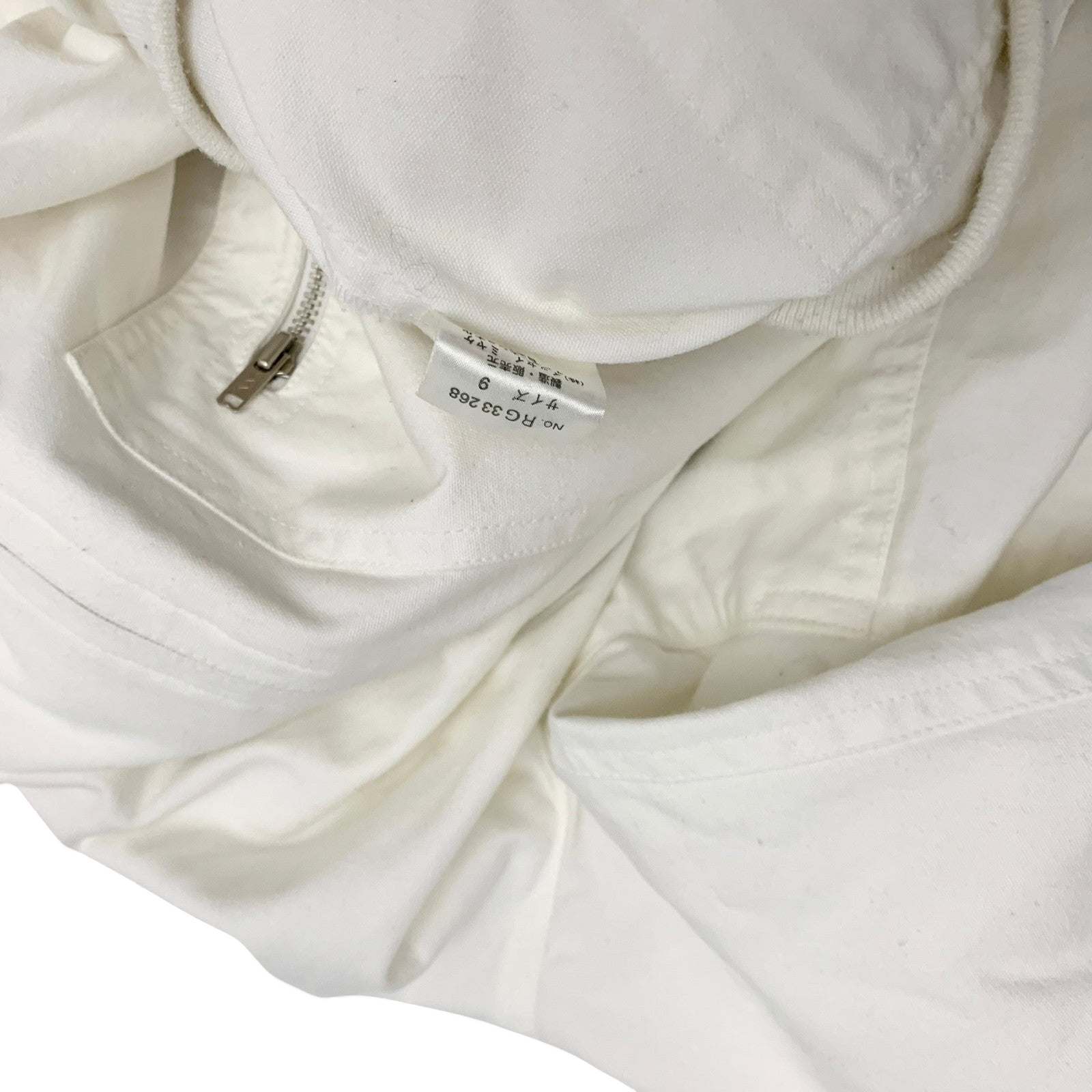 Issey Miyake Issey Sport AW1988 Care Label Bomber Jacket White (Fits M-L)