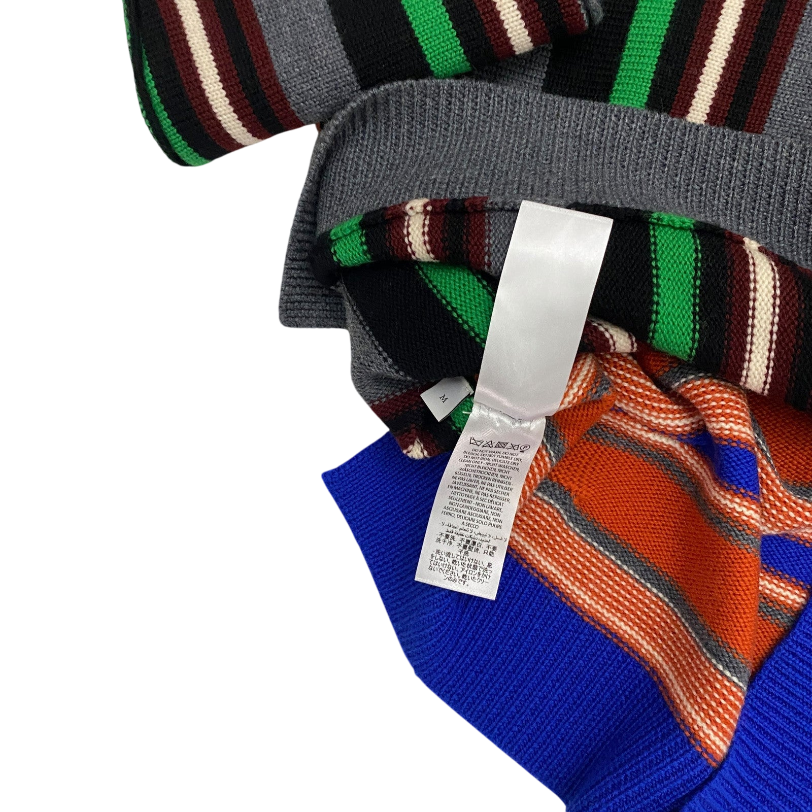 J.W. Anderson Deconstructed Logo Patch Striped Jumper (Size M)