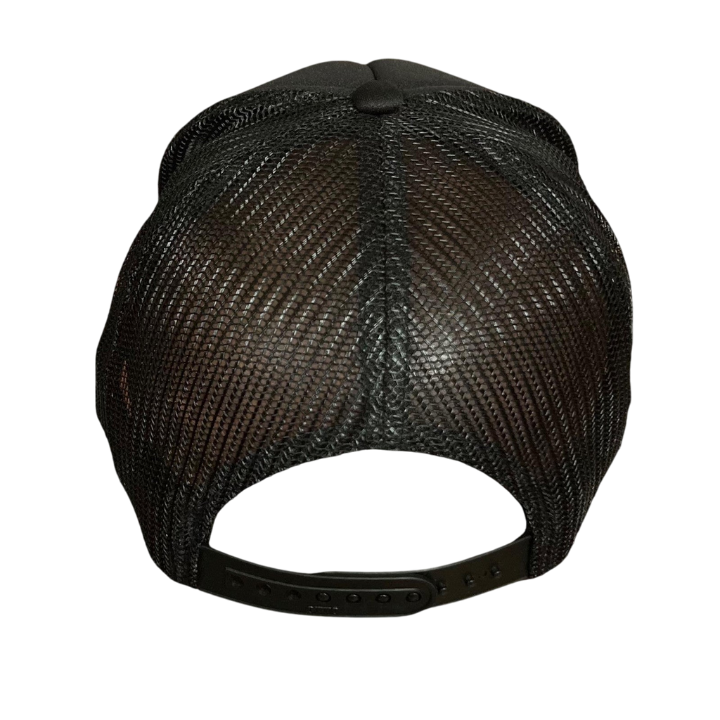 Kapital ‘Denim Men Love Cats’ Trucker Cap Black / Blue