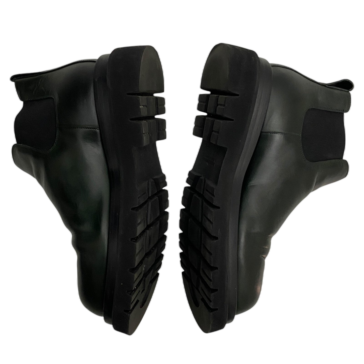 Bottega Veneta Lug Chelsea Ankle Boots Dark Green(Size 43/US10)