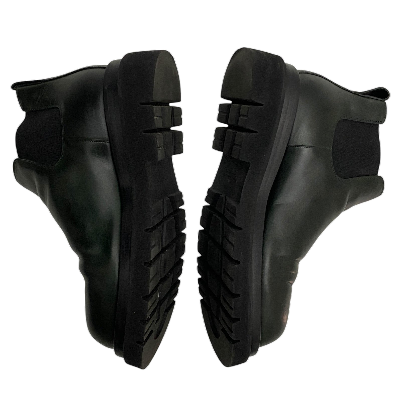 Bottega Veneta Lug Chelsea Ankle Boots Dark Green(Size 43/US10)