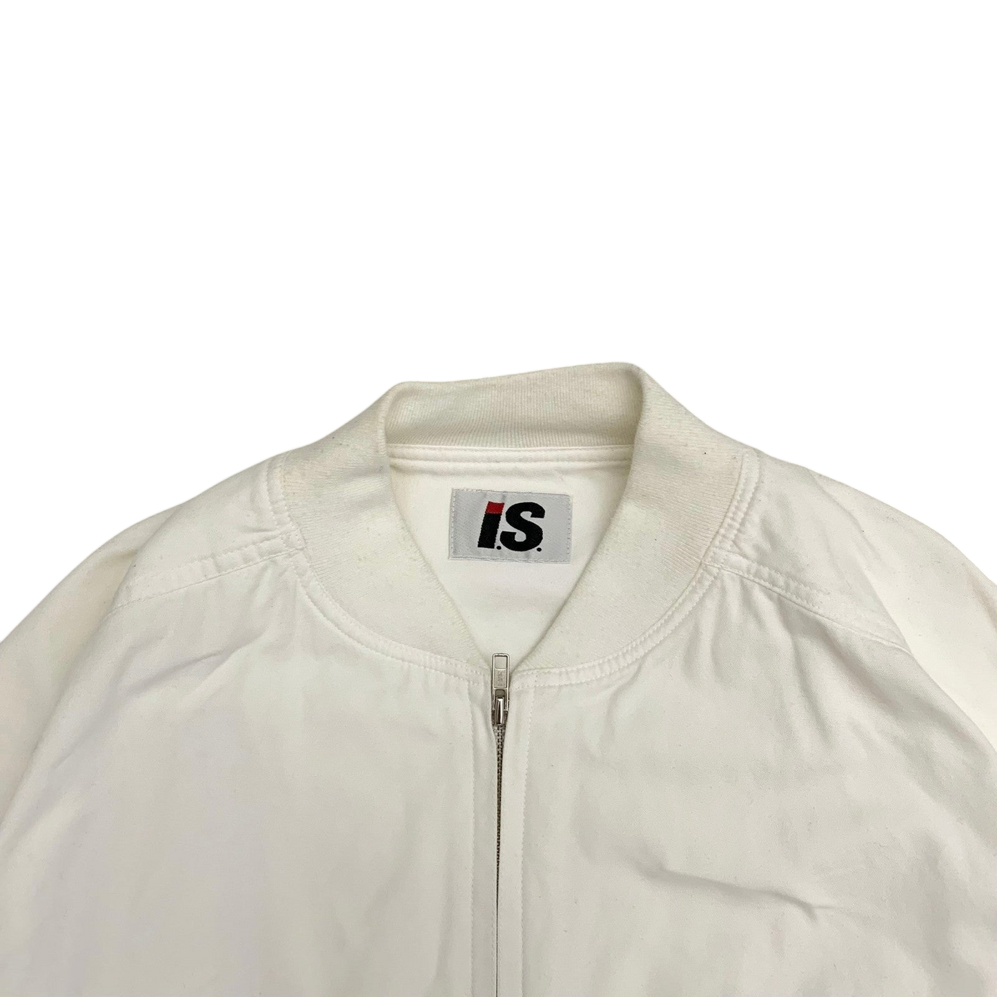 Issey Miyake Issey Sport AW1988 Care Label Bomber Jacket White (Fits M-L)