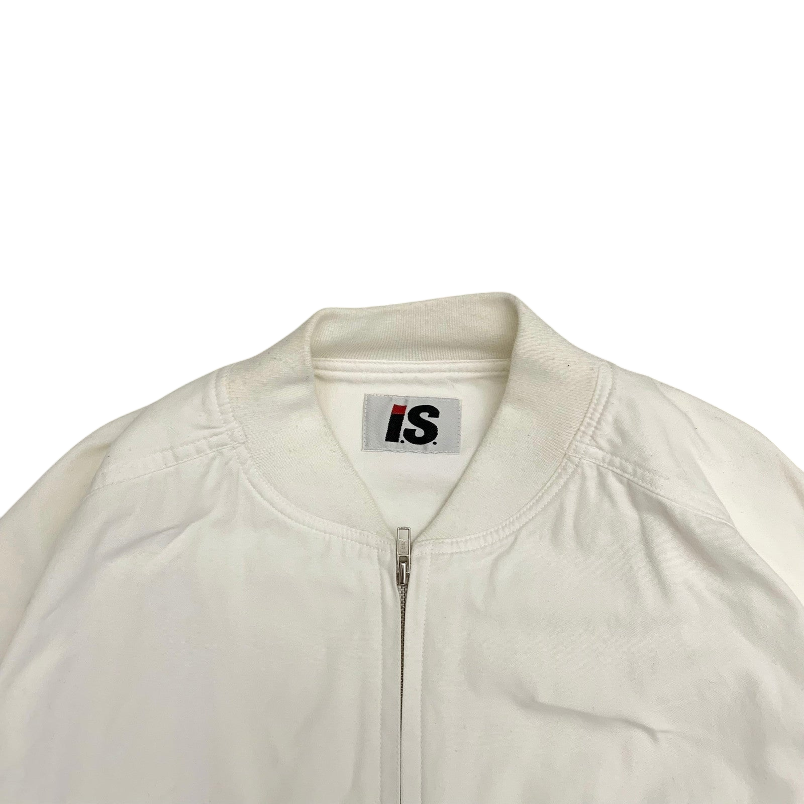 Issey Miyake Issey Sport AW1988 Care Label Bomber Jacket White (Fits M-L)