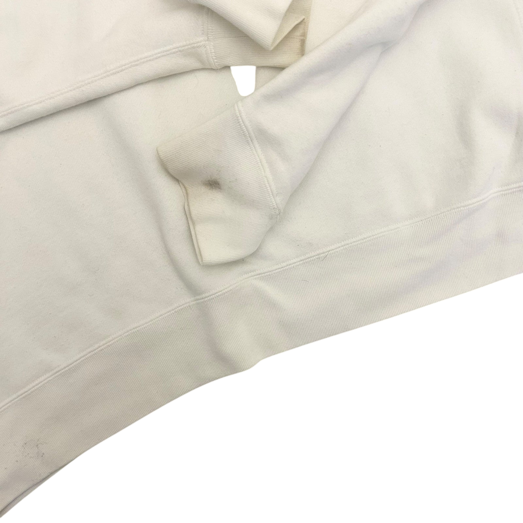 Cav Empt Embroided Logo Heavyweight Hoodie White (size XL)