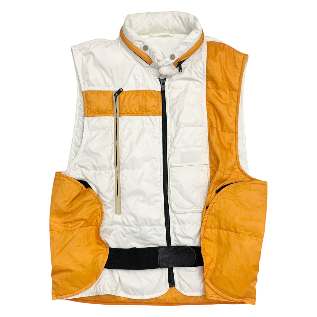 Balenciaga Vintage Multi Pocket Vest White/Orange (Fits L)