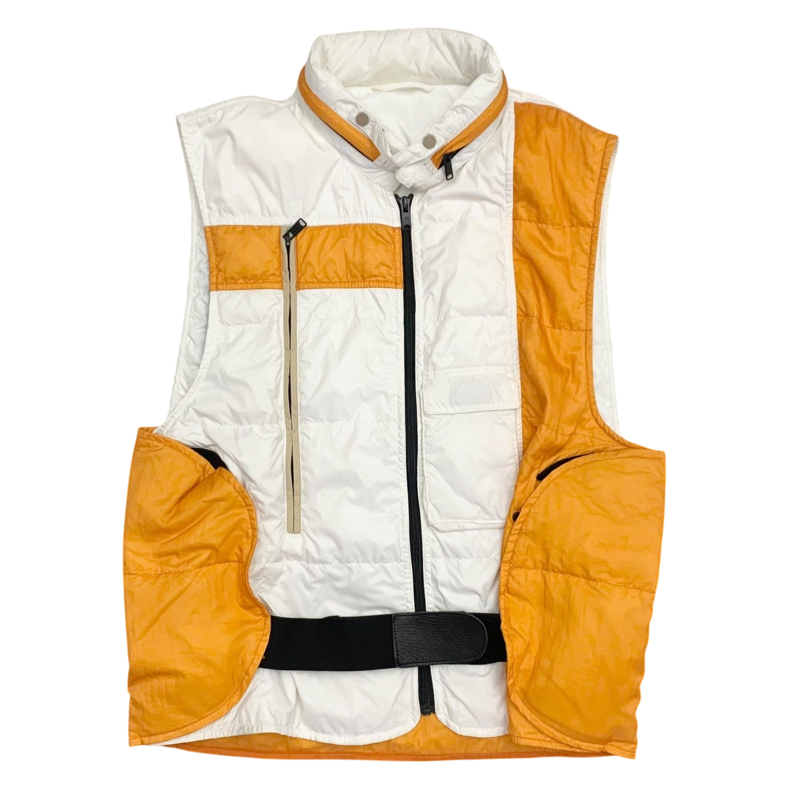 Balenciaga Vintage Multi Pocket Vest White/Orange (Fits L)