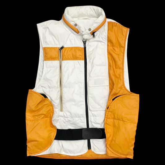 Balenciaga Vintage Multi Pocket Vest White/Orange (Fits L)