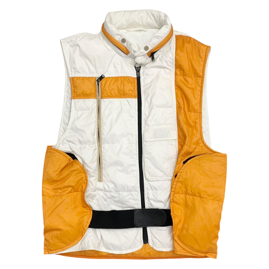 Balenciaga Vintage Multi Pocket Vest White/Orange (Fits L)