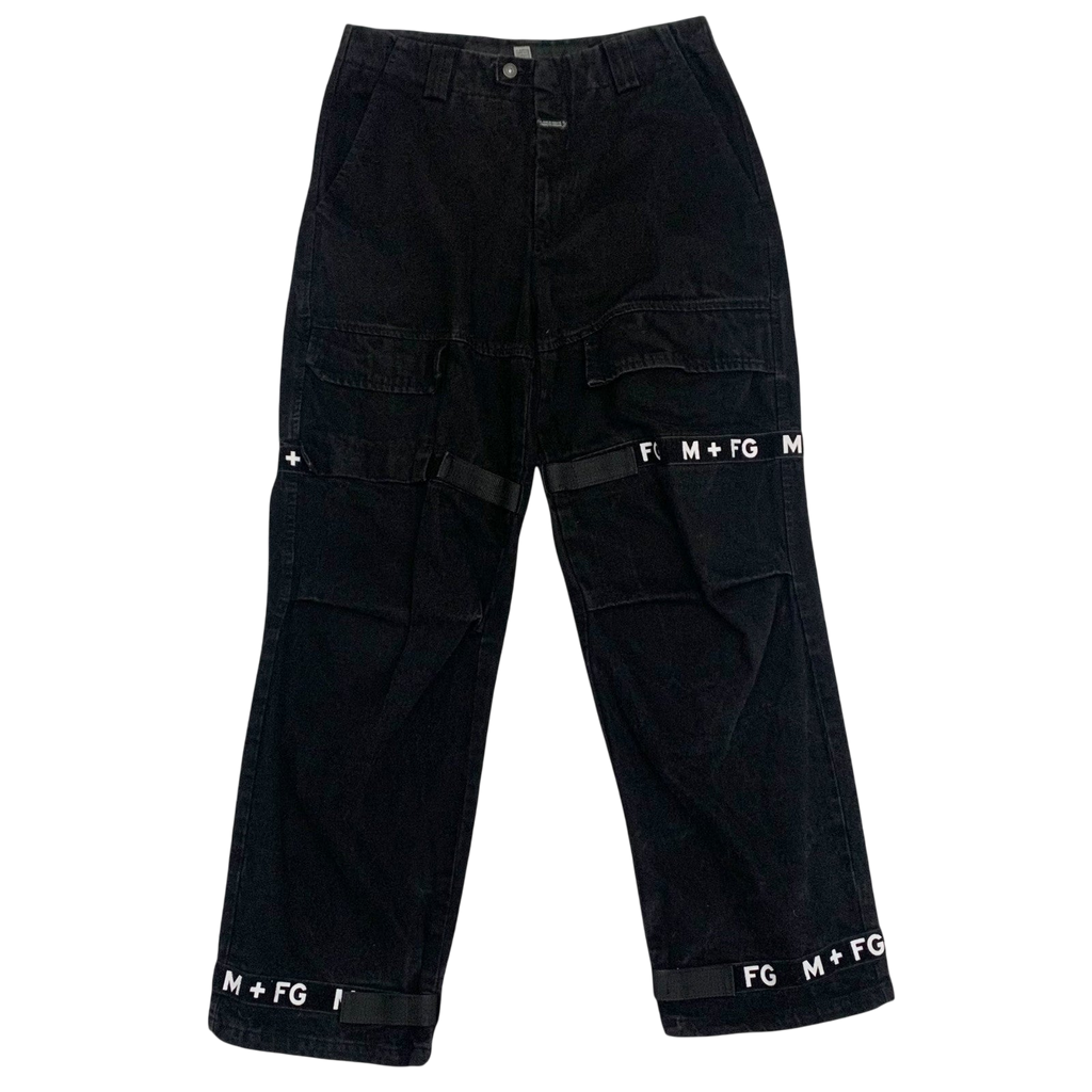 Marithe Francois Girbaud Shuttle Tape Cargo Jeans Black (W34)