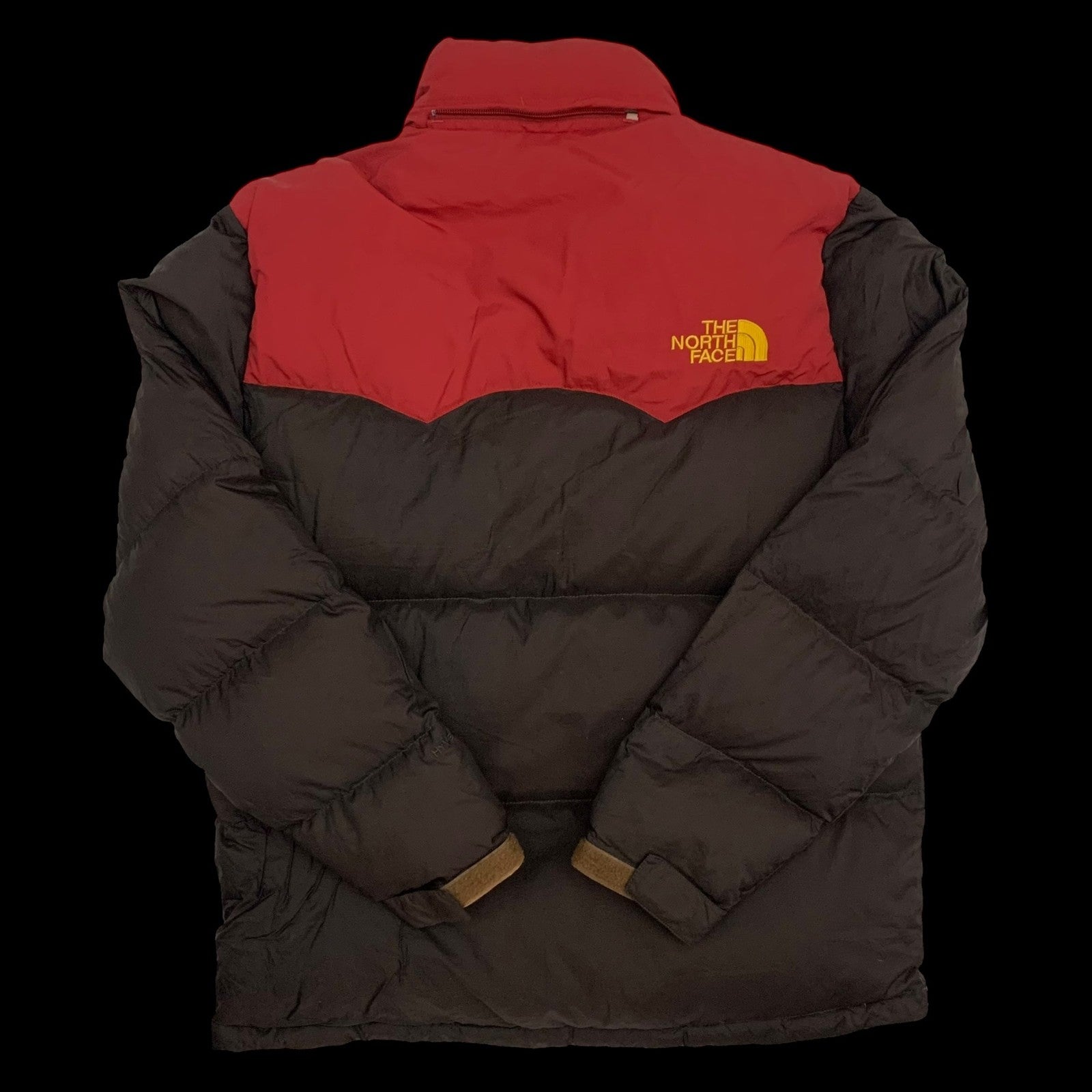 The North Face Nuptse 700 Down Puffer Jacket Brown/Red (Size XL)