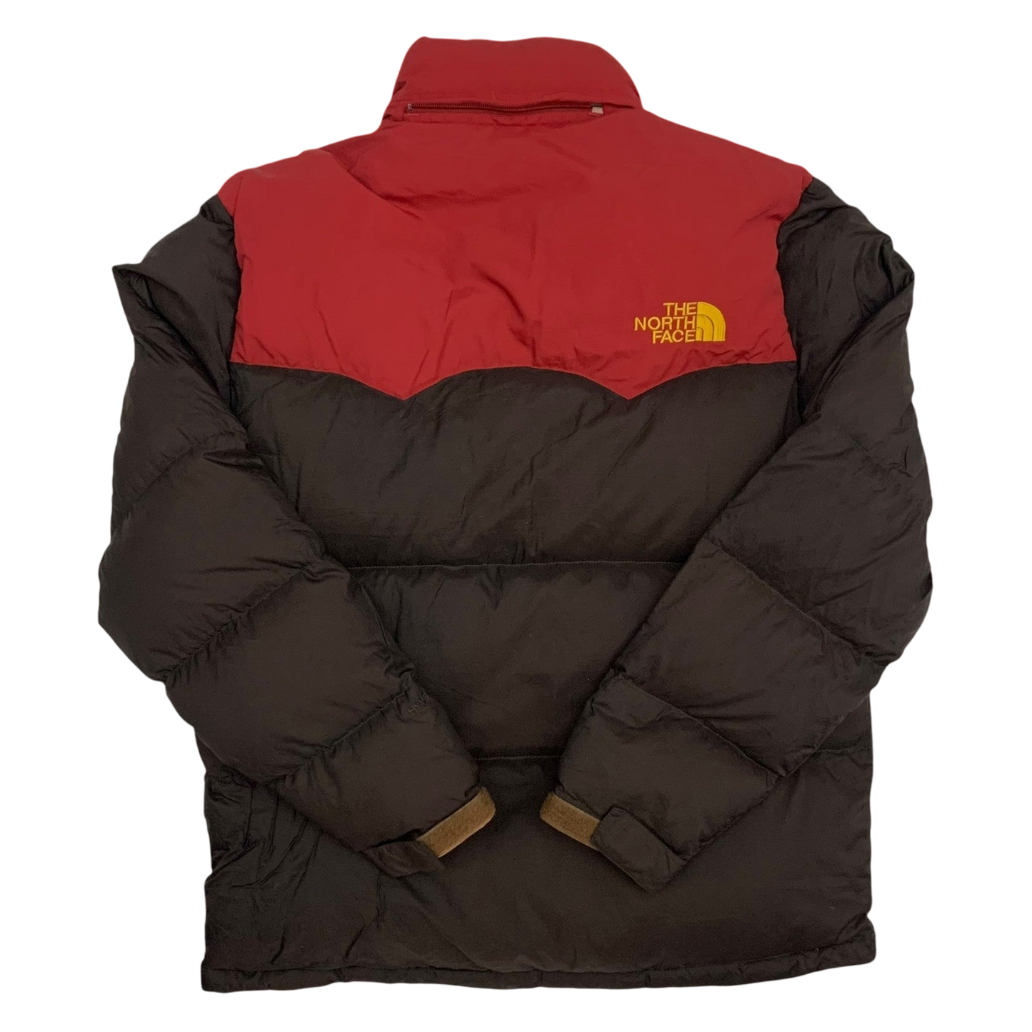 The North Face Nuptse 700 Down Puffer Jacket Brown/Red (Size XL)