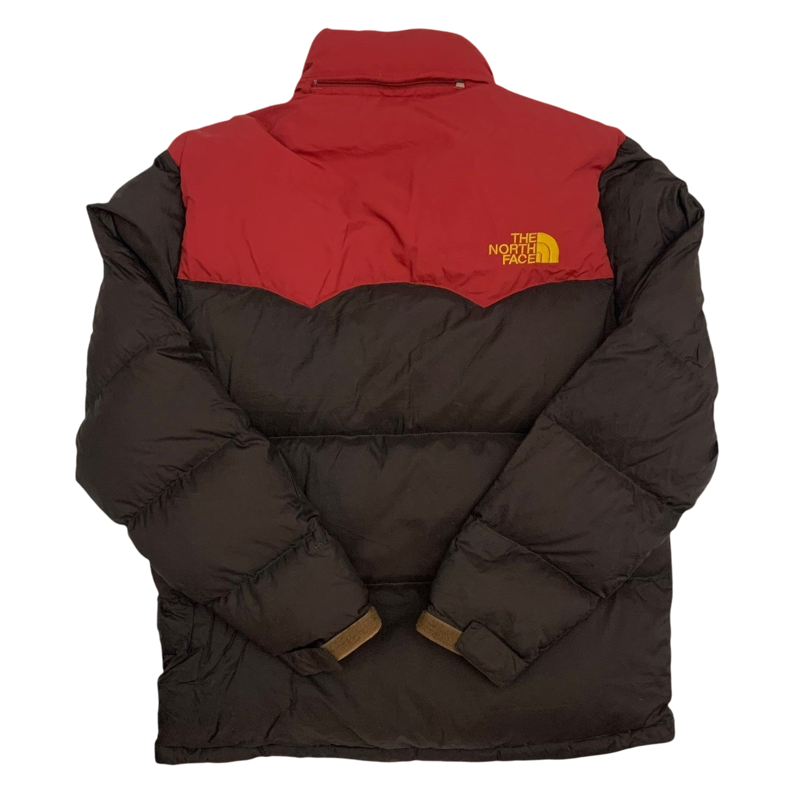 The North Face Nuptse 700 Down Puffer Jacket Brown/Red (Size XL)