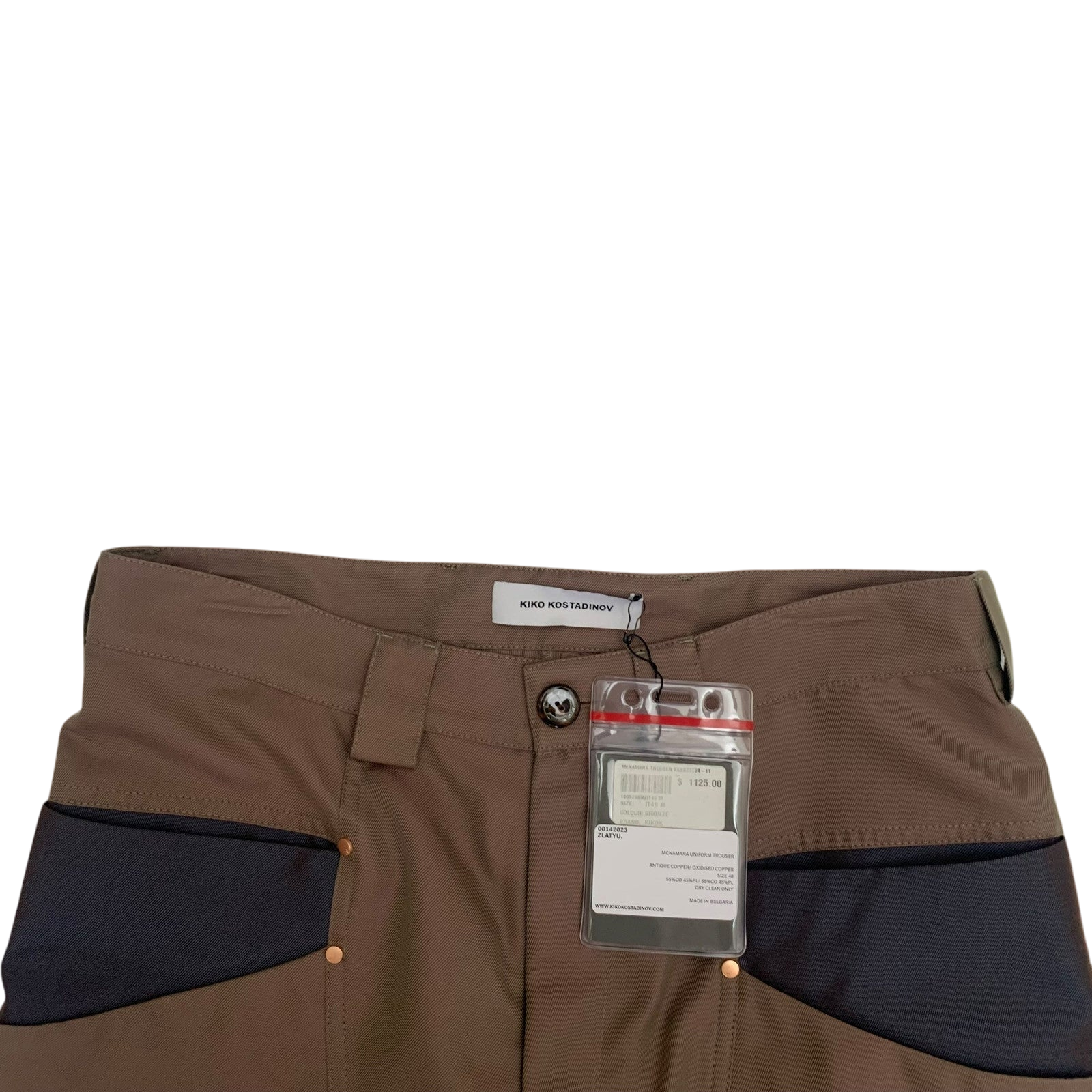 Kiko Kostadinov Mcnamara Uniform Trousers Bronze (Size M)