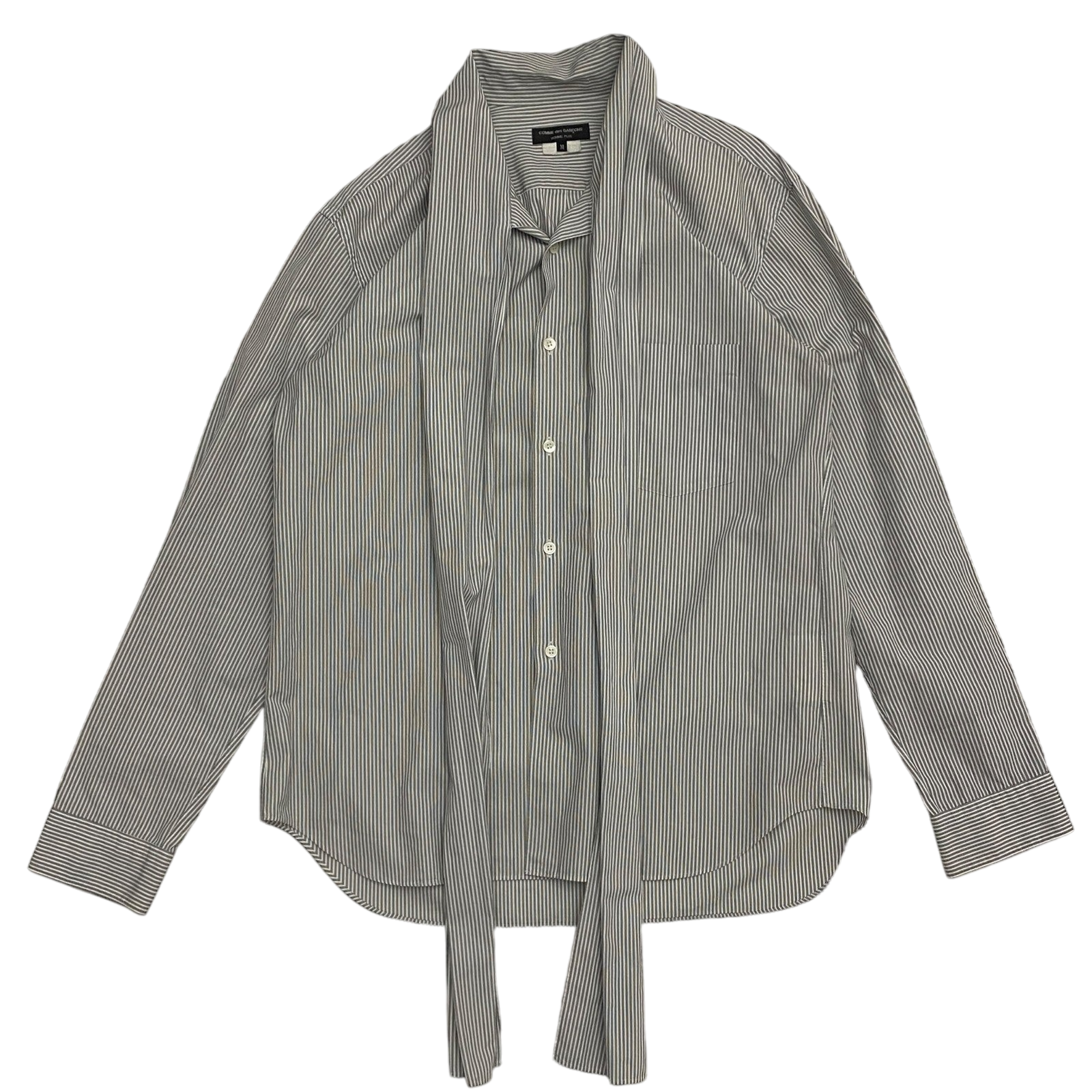 Comme des Garçons (CDG) Homme Plus AW12 Neck Tie Striped Button-Up Shirt