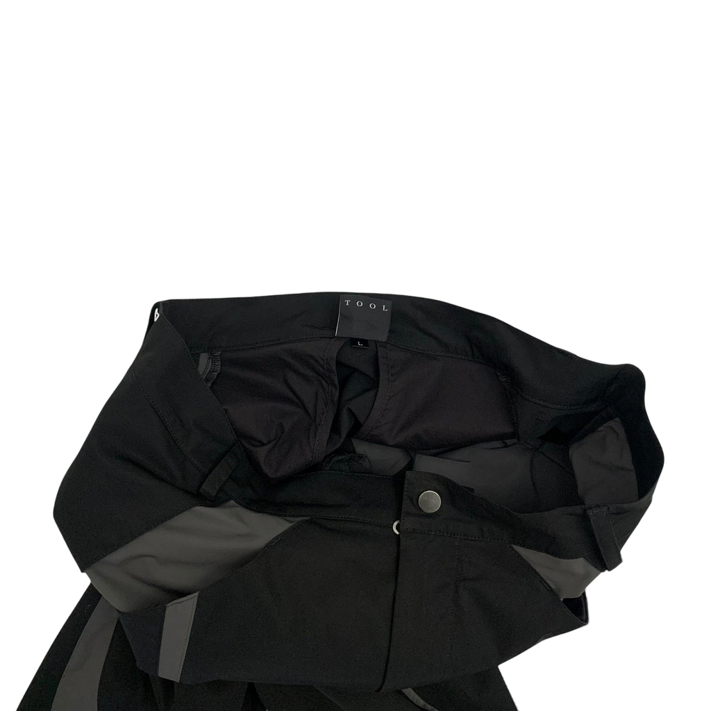 Moth Studios Panelled Nylon Pants Black / Grey (Size L)