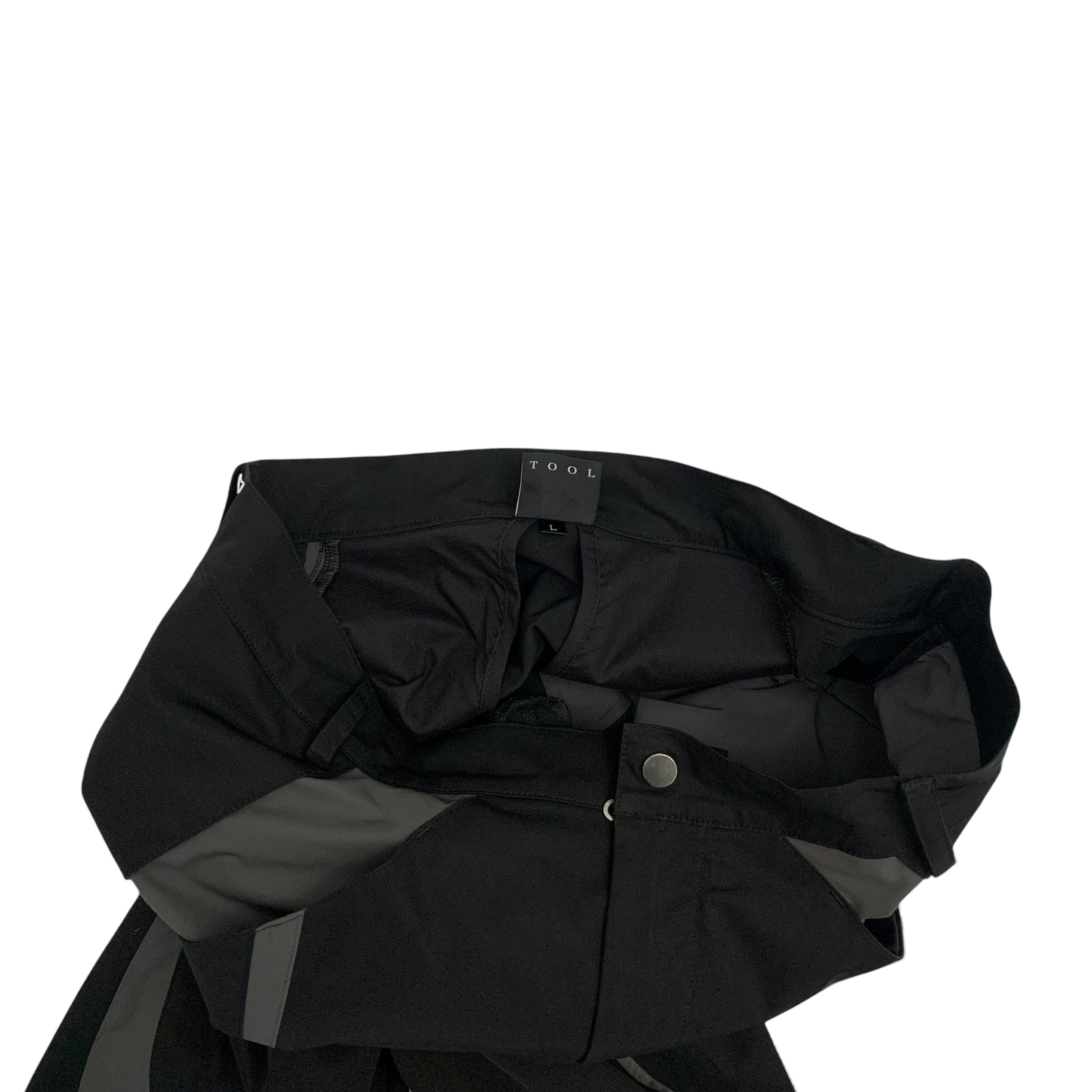 Moth Studios Panelled Nylon Pants Black / Grey (Size L)