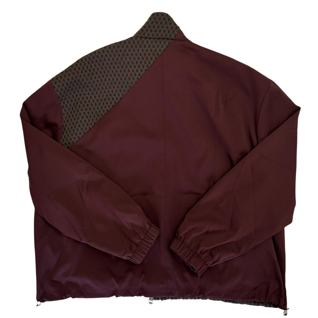 Song For The Mute Satin Lad Jacket Burgundy (Fits M-L)
