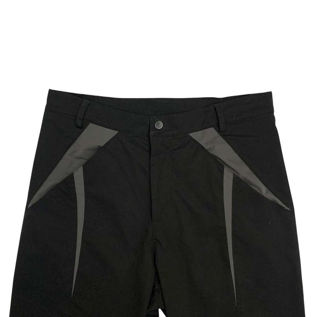 Moth Studios Panelled Nylon Pants Black / Grey (Size L)