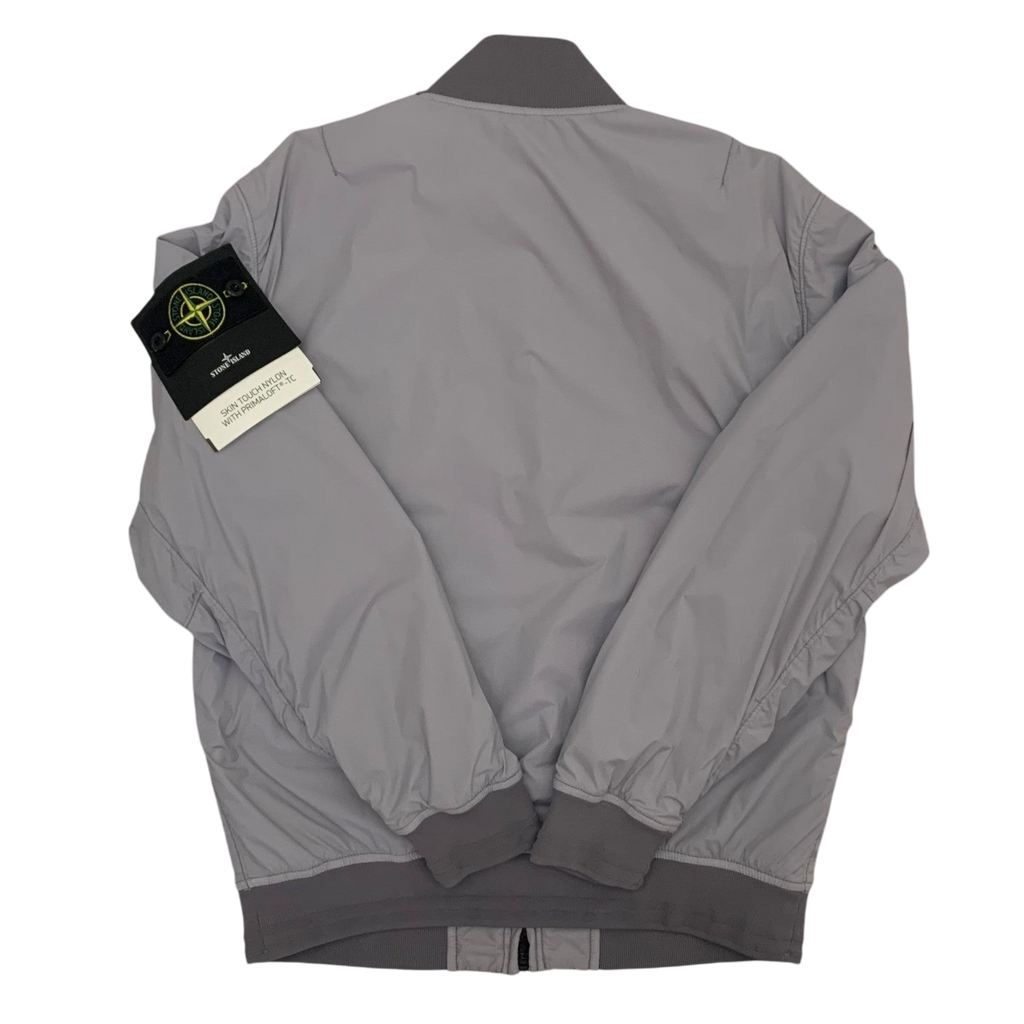 Stone Island Garment-Dyed Skin Touch Nylon Bomber Jacket Grey (Fits S-M)