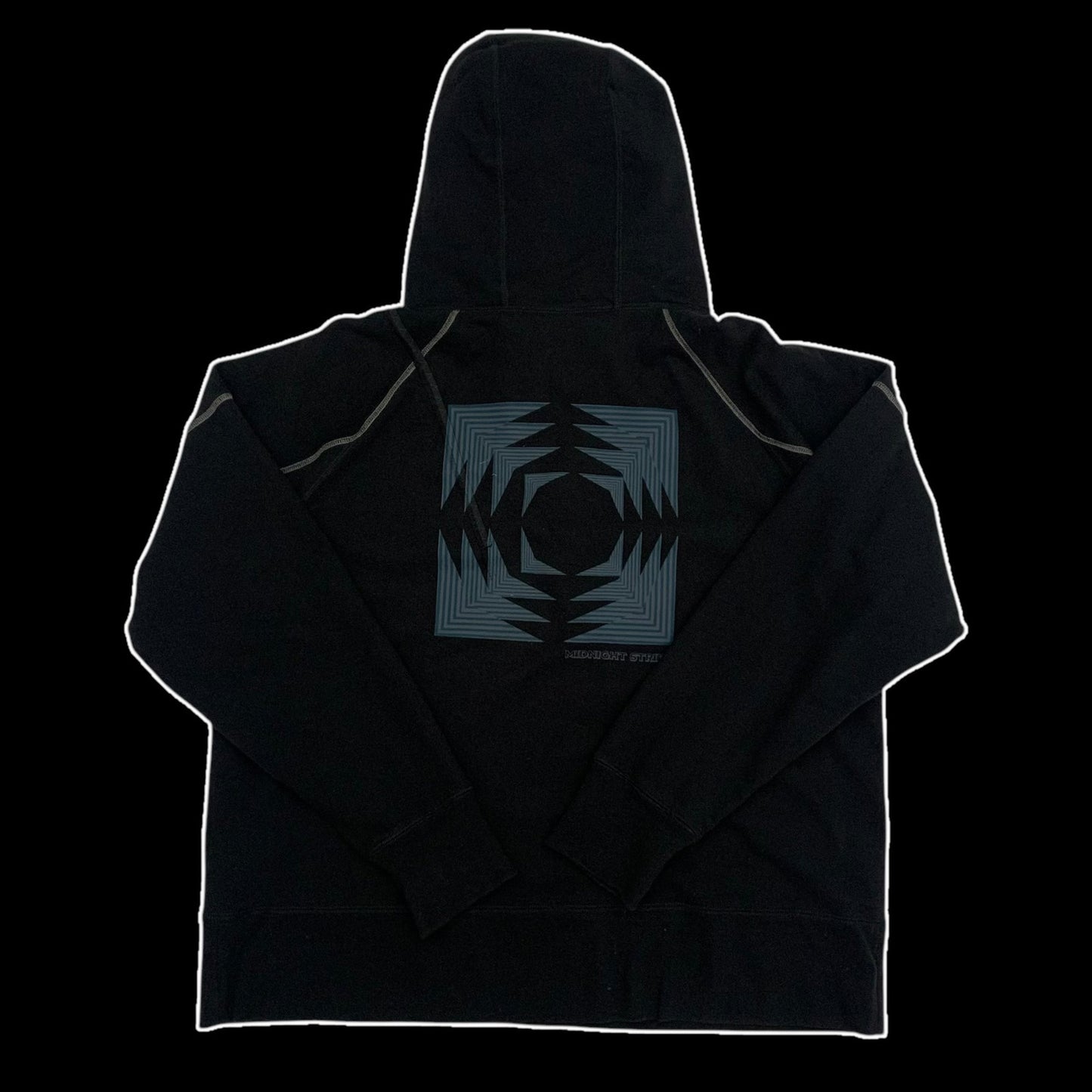 Kiko Kostadinov ‘Midnight Stripes’ Heavy Hoodie Black (Fits L-XXL)