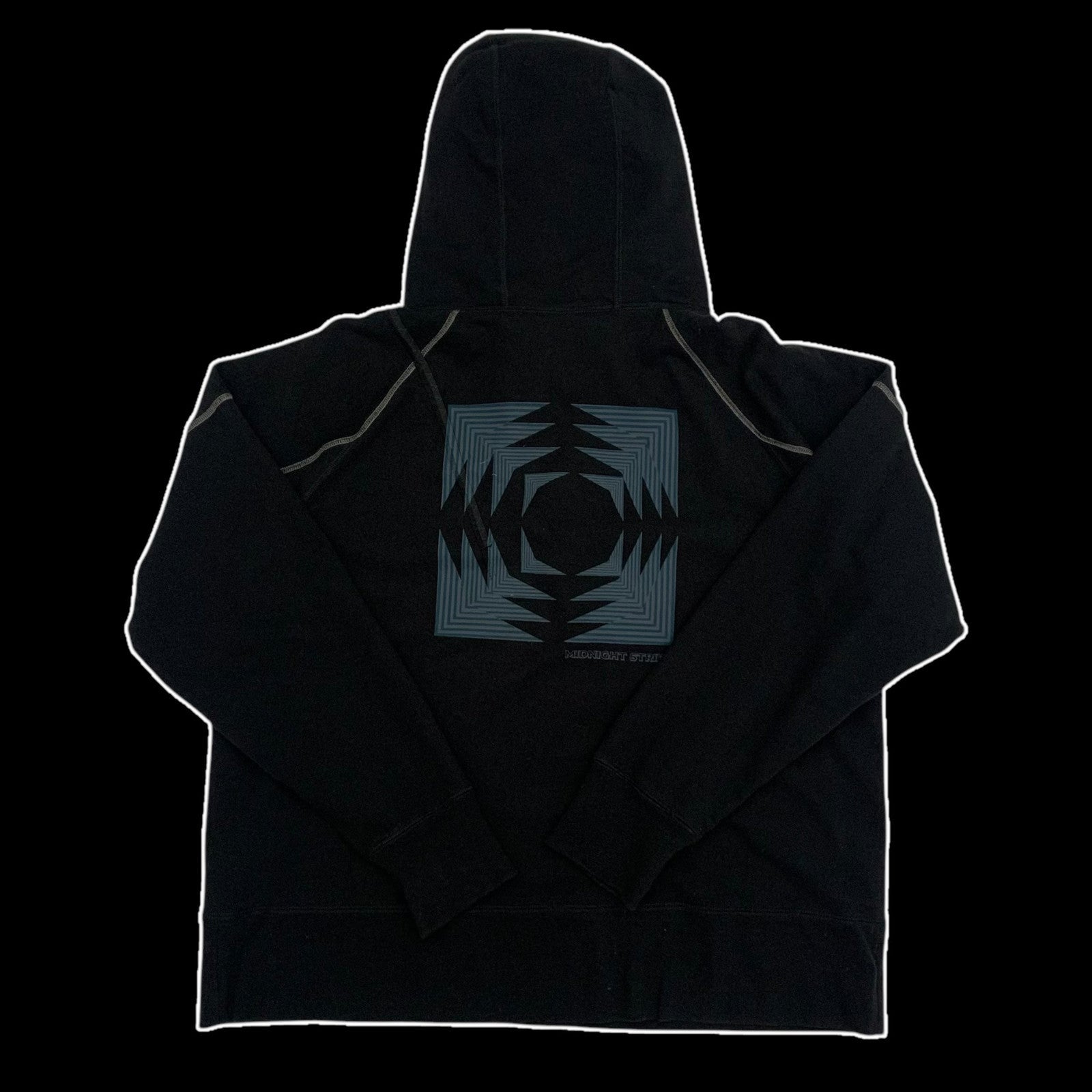 Kiko Kostadinov ‘Midnight Stripes’ Heavy Hoodie Black (Fits L-XXL)