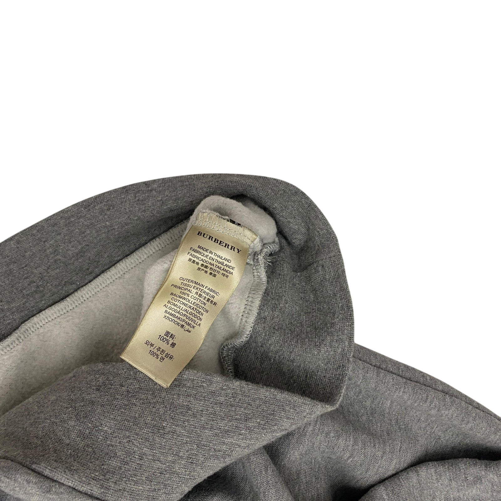 Burberry Embroidered Archive Logo Hoodie Grey (fits M/L)