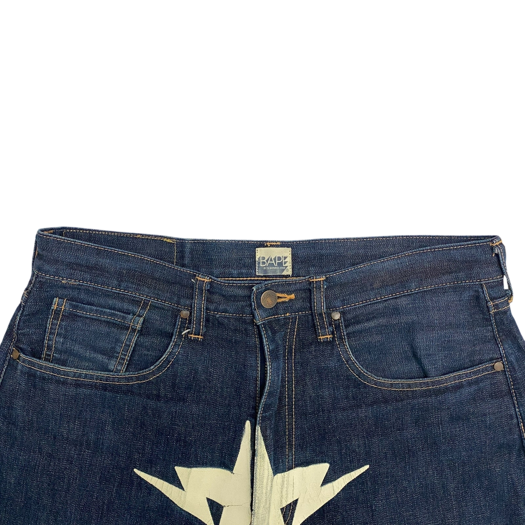BAPE 2006 Twinsta Denim Shorts (Size L)