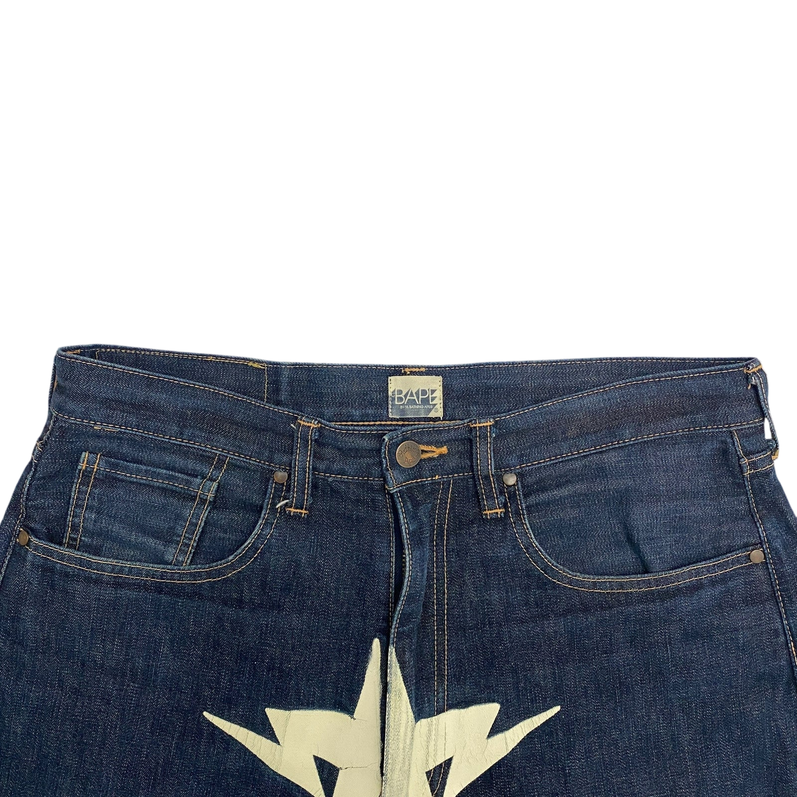 BAPE 2006 Twinsta Denim Shorts (Size L)